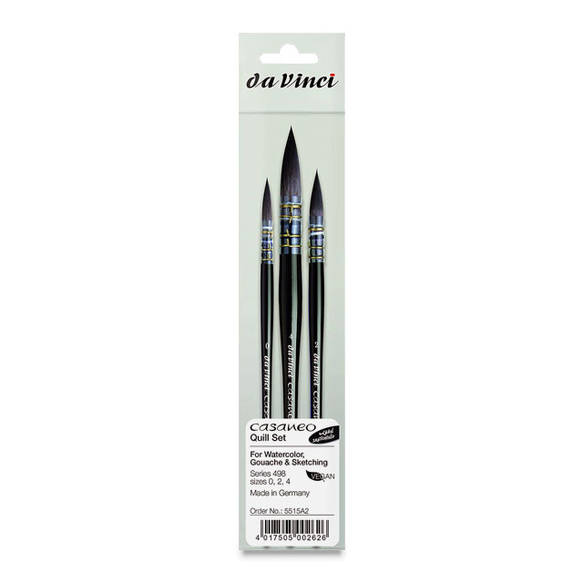 DaVinci Casaneo 2024 Quill Set Watercolor Paint Brush Art