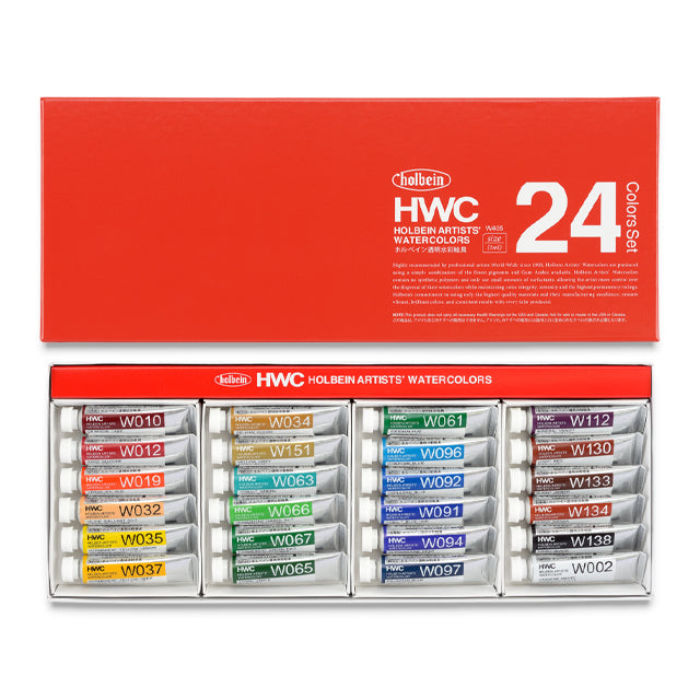 NEW HOLBEIN WATERCOLOR SET - MIXED LOT 12 factory TUBES 15ml G Series. Over $240 value