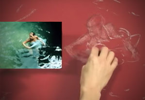 Carmella Jarvi: Pastel Painting a Woman in Water