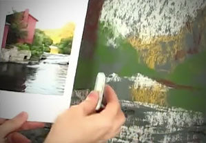 Carmella Jarvi: Pastel Painting Water in Landscape