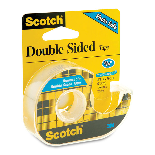 Removable Double Sided Tape, 3/4" x 200"