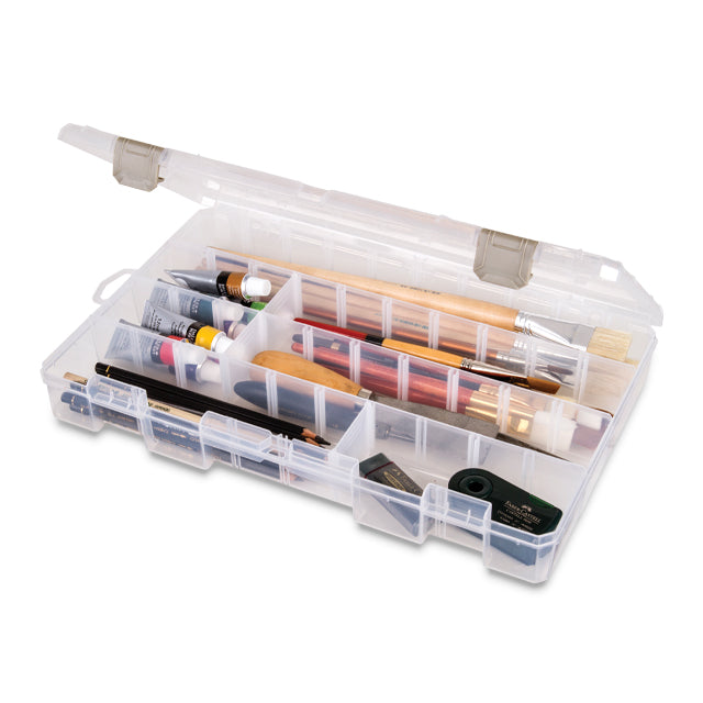 Solutions Large 4-Compartment Box Shown Filled with Painting and Drawing Supplies (Not Included)
