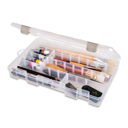 Solutions Large 4-Compartment Box Shown Filled with Painting and Drawing Supplies (Not Included)
