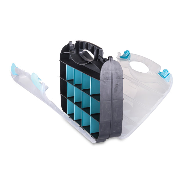 Double-Sided Quick-View Carrying Case with Removable Dividers