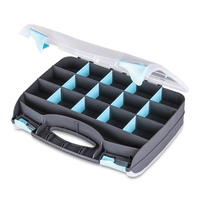 Double-Sided Quick-View Carrying Case with Removable Dividers