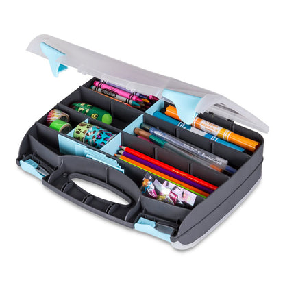 Double-Sided Quick-View Carrying Case with Removable Dividers (Art Supplies Not Included)