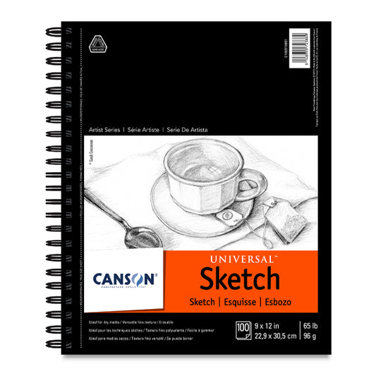 Universal Sketch Pad, 9" x 12", 100 Sheets