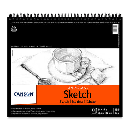 Universal Sketch Pad, 14" x 17", 100 Sheets