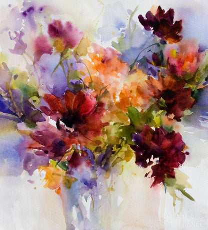 Janet Rogers In-Person Art Workshop: Expressive, Loose Watercolors – Flowers to Figures, August 25-29, 2025