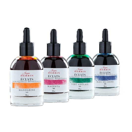 J. Herbin Eclats Watercolor Ink Set - Vibrant Collection, 4 ct