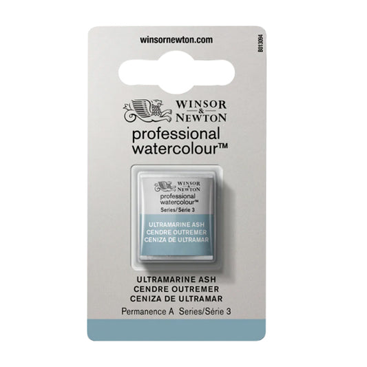 Winsor & Newton Professional Watercolor Half Pan - Ultramarine Ash, Half Pan