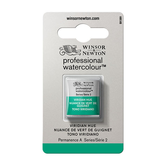 Winsor & Newton Professional Watercolor Half Pan - Viridian Hue, Half Pan