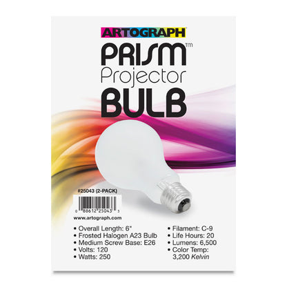 Artograph Prism Opaque Art Projector Replacement Bulbs - 2 Pack