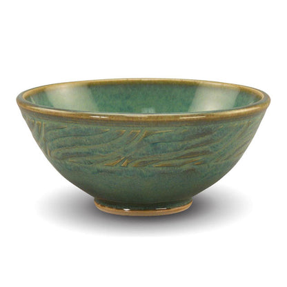 Bowl created by Tracy Gamble is glazed with PC-25 Textured Turquoise.