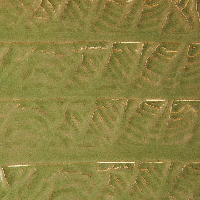 Tile created using Amaco White Stoneware No. 38 is glazed with PC-46 Lustrous Jade.