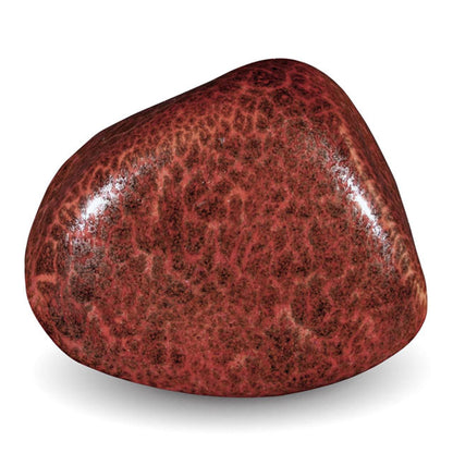 This ceramic rock was layered with two coats PC-55 Chun Plum as a base