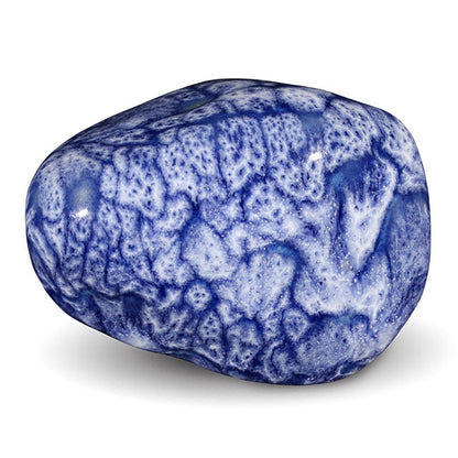 This ceramic rock was layered with two coats of PC-23 Indigo Float as a base