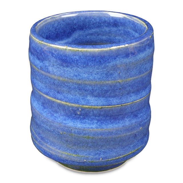 This cup was layered with two coats of PC-23 Indigo Float as a base