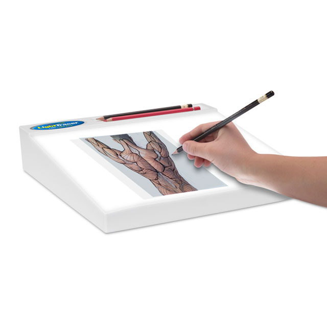 Artograph LightTracer Light Box - Hand tracing photo of muscles