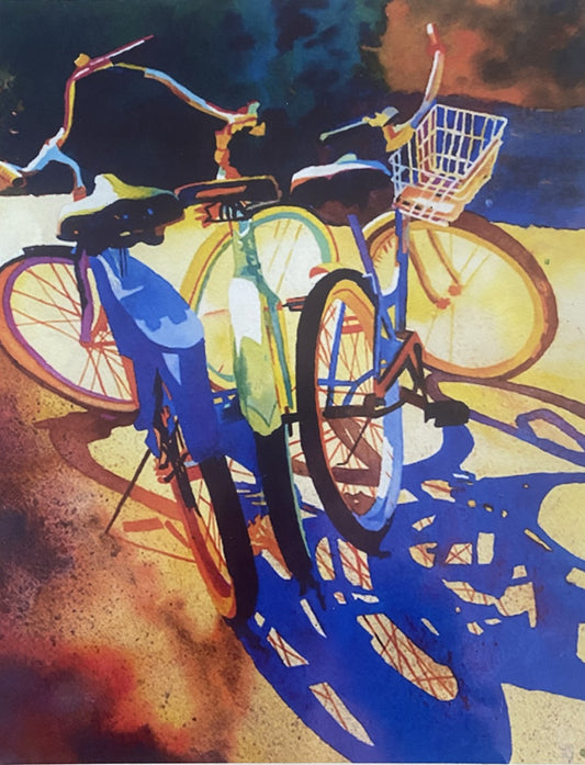 Anne Abgott Online Art Workshop: Beach Bikes in Watercolor, February 17, 2025