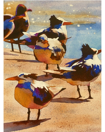 Anne Abgott Online Art Workshop: Birds on the Beach in Watercolor, March 17, 2025