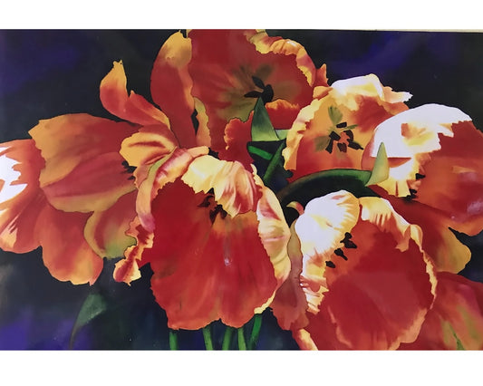 Anne Abgott Online Art Workshop: Tulip Time in Watercolor, May 5, 2025