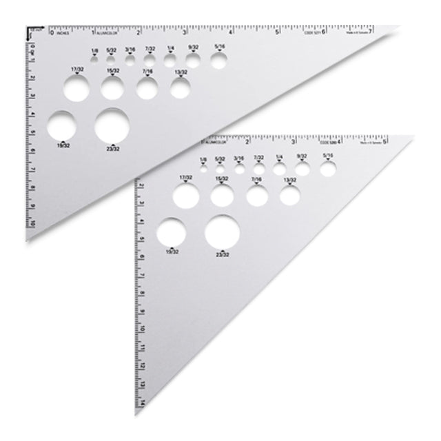 Calibrated Aluminum Triangle Set