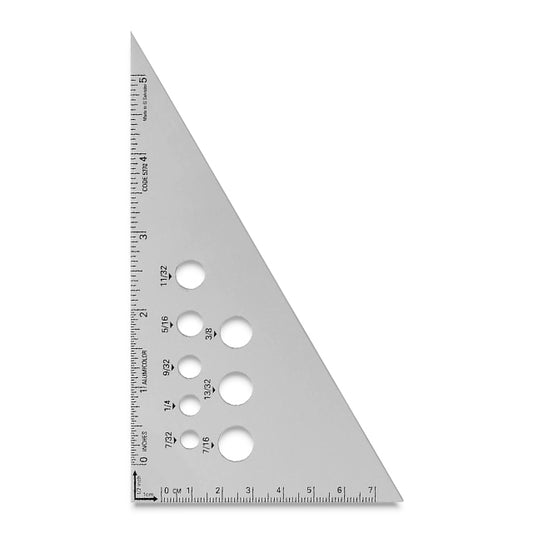 30/60 Calibrated Aluminum Triangle, 8"