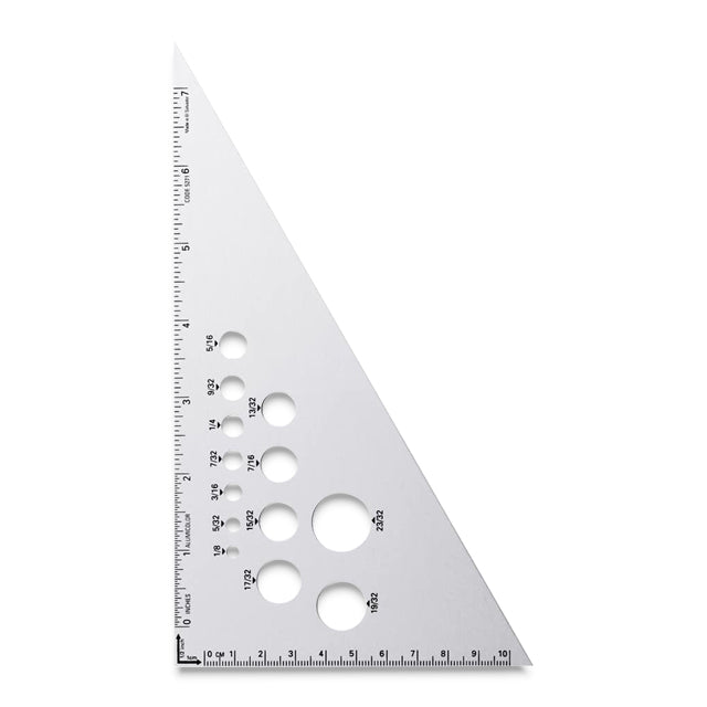 30/60 Calibrated Aluminum Triangle, 8"