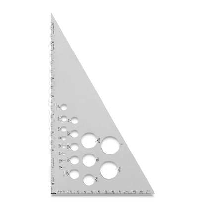 30/60 Calibrated Aluminum Triangle, 10"