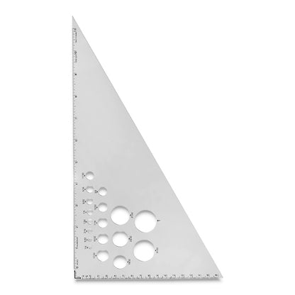 30/60 Calibrated Aluminum Triangle, 12"