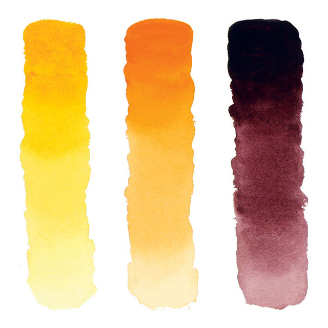 Autumn Splendor Watercolor Set Color Swatches