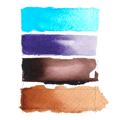 Mayan Quartet Watercolor Set Color Swatches