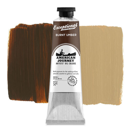 Artists' Oil Color - Burnt Umber, 60 ml. tube