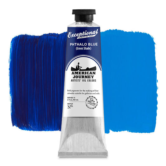 Artists' Oil Color - Phthalo Blue (Green Shade), 60 ml. tube