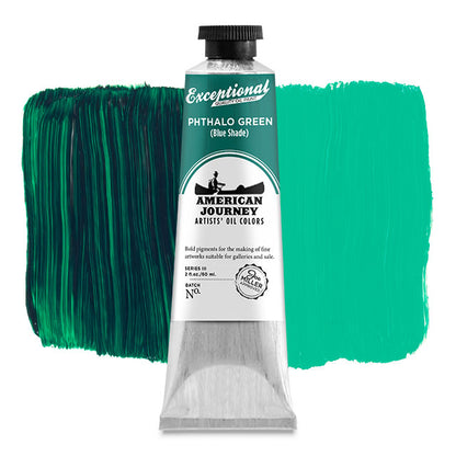 Artists' Oil Color - Phthalo Green (Blue Shade), 60 ml. tube