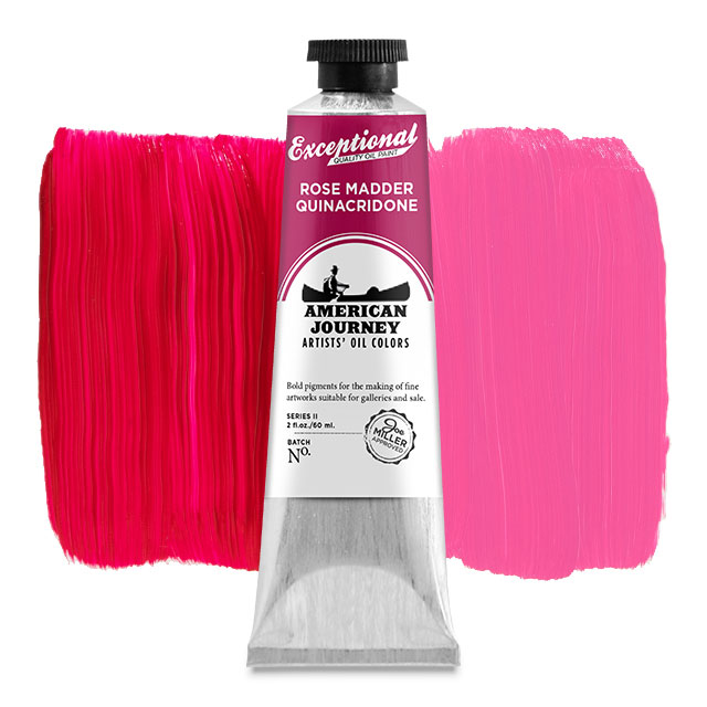 American Journey Artists' Oil Color - Quinacridone Rose Madder, 60 ml.