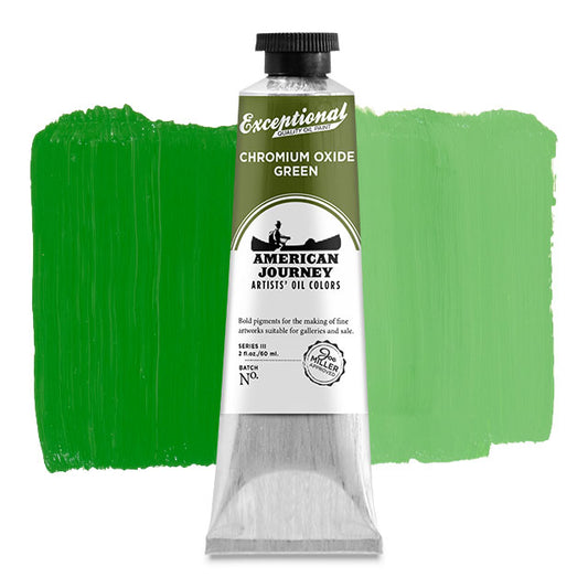 Artists' Oil Color - Chromium Oxide Green, 60 ml. tube