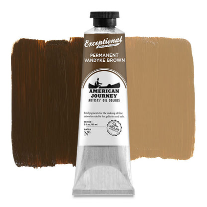 Artists' Oil Color - Permanent Vandyke Brown, 60 ml. tube