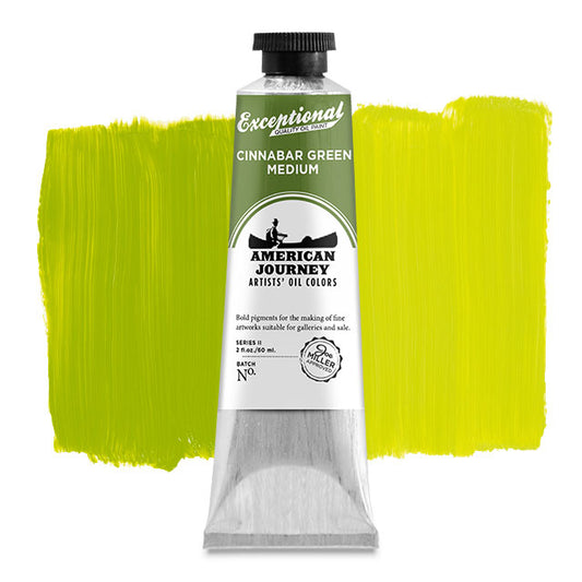 Artists' Oil Color - Cinnabar Green Medium, 60 ml. tube