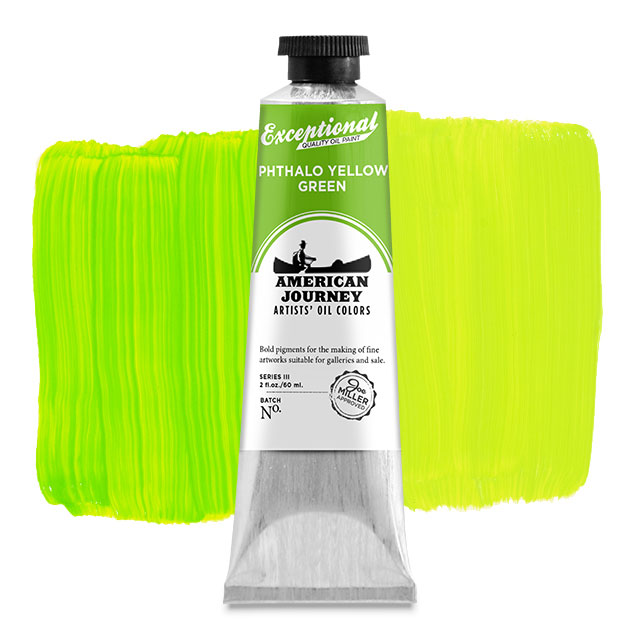 Artists' Oil Color - Phthalo Yellow Green, 60 ml. tube