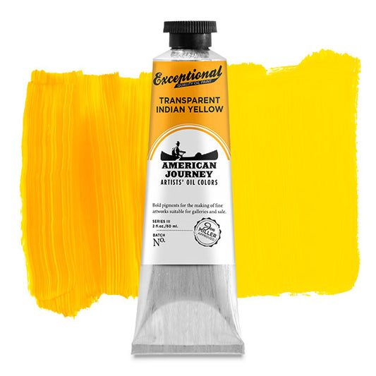 Artists' Oil Color - Transparent Indian Yellow, 60 ml. tube