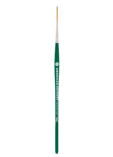 American Journey Interlocked Synthetic Brush, Rigger, Size 1