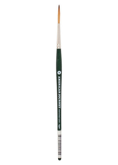 American Journey Interlocked Synthetic Brush, Rigger, Size 4