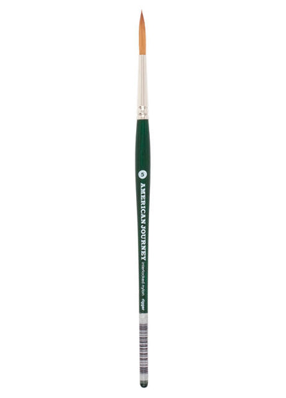 American Journey Interlocked Synthetic Brush, Rigger, Size 5