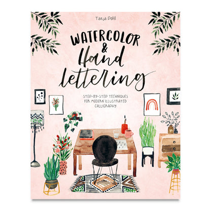 Watercolor & Hand Lettering by Tanja Pöltl, Front Cover