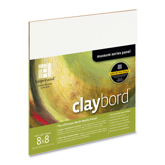 Claybord Flat, 8" x 8"