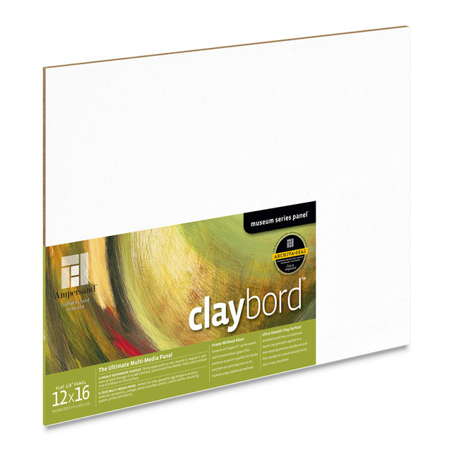 Claybord Flat, 12" x 16"