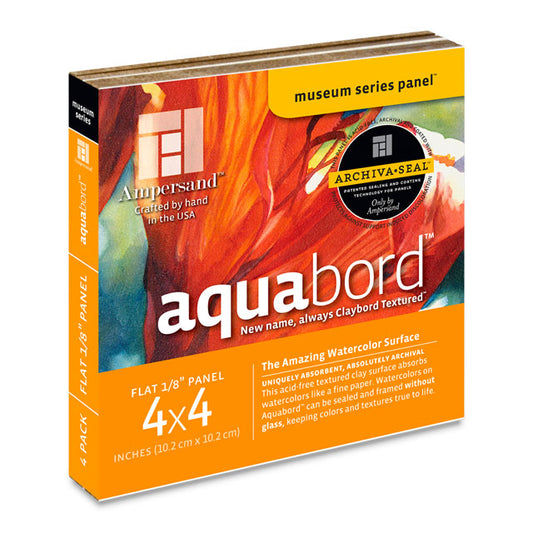 Aquabord Flat, 4" x 4", Pkg of 4