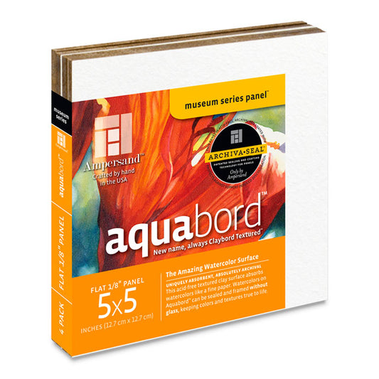 Aquabord Flat, 5" x 5", Pkg of 4